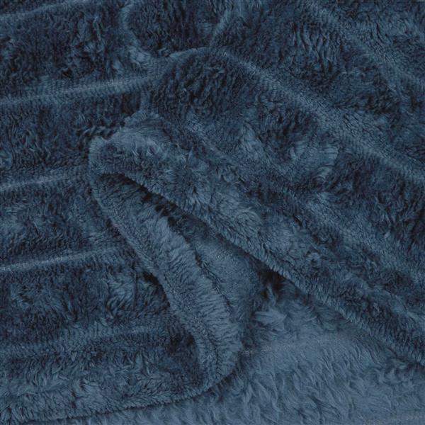 Grote foto vidaxl kleden 6 pcs marineblauw 200 x 150 cm fleece huis en inrichting bedden