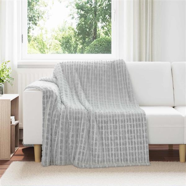 Grote foto vidaxl kleden 6 pcs grijs 200 x 150 cm fleece huis en inrichting bedden
