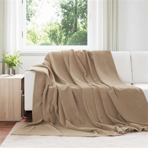Grote foto vidaxl kleden 6 pcs kameel 240 x 270 cm fleece huis en inrichting bedden