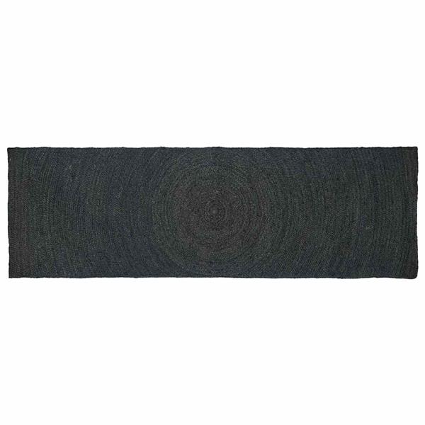 Grote foto vidaxl vloerkleden rechthoekig donkergrijs 80 x 250 cm jute huis en inrichting vloerbedekking en kleden