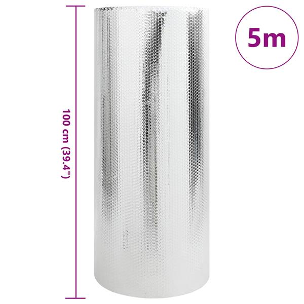 Grote foto vidaxl radiatorfolie zilver 5 x 1 m polyetheen doe het zelf en verbouw sanitair