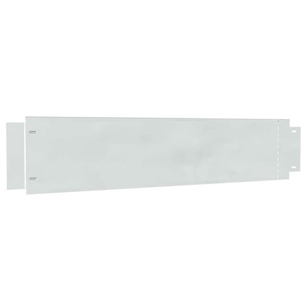 Grote foto vidaxl grashek gegalvaniseerde kleur 100 x 20 x 0.07 cm tuin en terras tuindecoratie