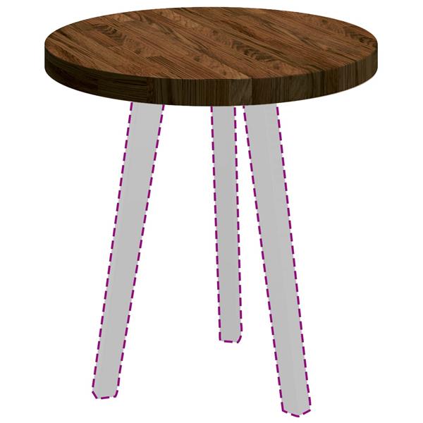 Grote foto vidaxl tafelblad donkerbruin 50 x 4 cm massief eikenhout antiek en kunst stoelen en banken