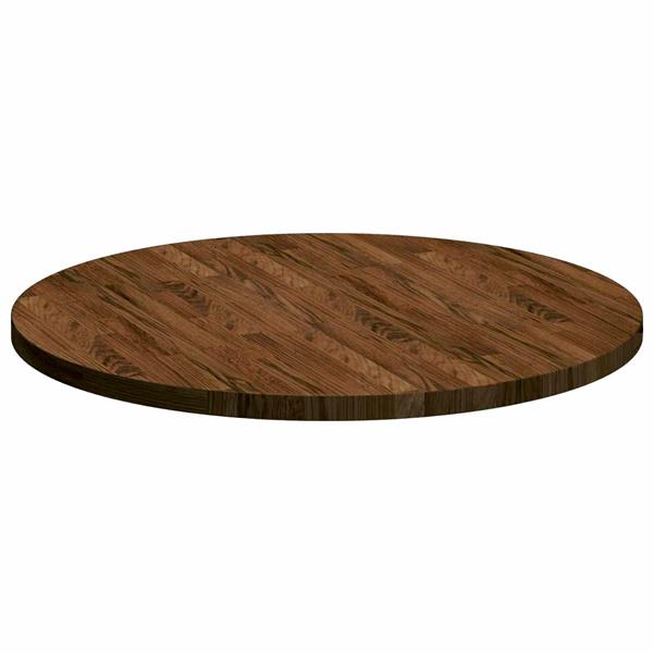 Grote foto vidaxl tafelblad donkerbruin 80 x 2 5 cm massief eikenhout antiek en kunst stoelen en banken