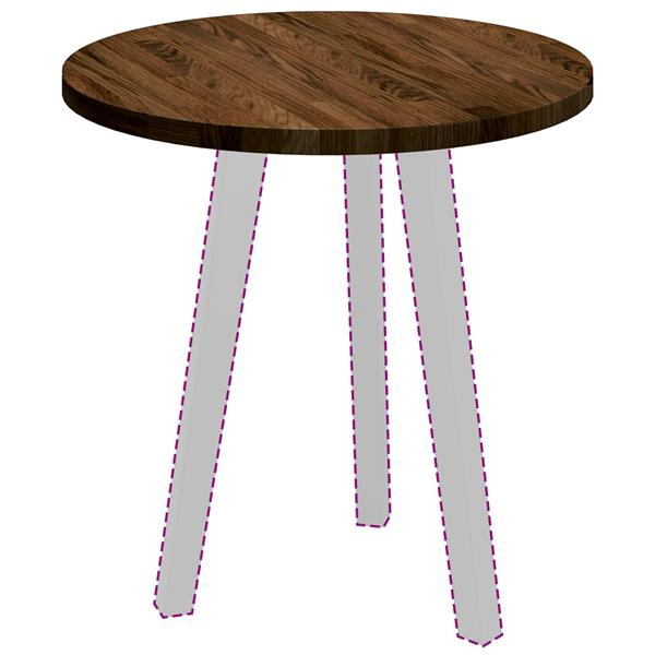 Grote foto vidaxl tafelblad donkerbruin 50 x 2 5 cm massief eikenhout antiek en kunst stoelen en banken