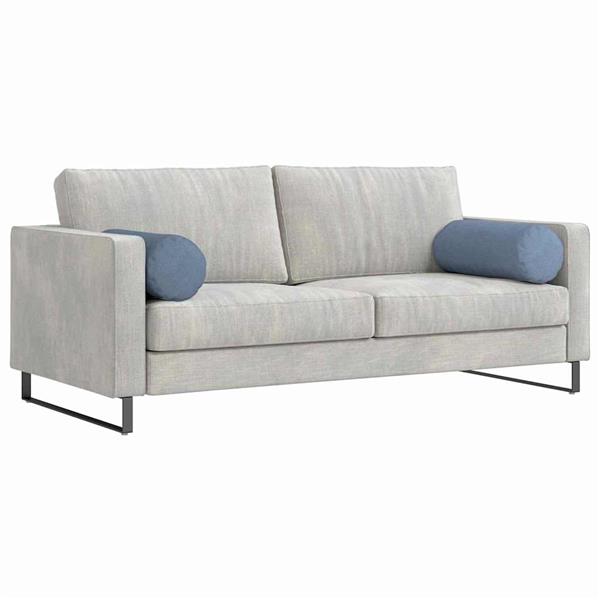 Grote foto vidaxl bolster kussens 2 stuks blauw 25 x 70 cm cordstof huis en inrichting woningdecoratie