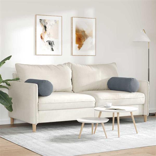 Grote foto vidaxl bolster kussens 2 stuks donkergrijs 25 x 70 cm cordstof huis en inrichting woningdecoratie