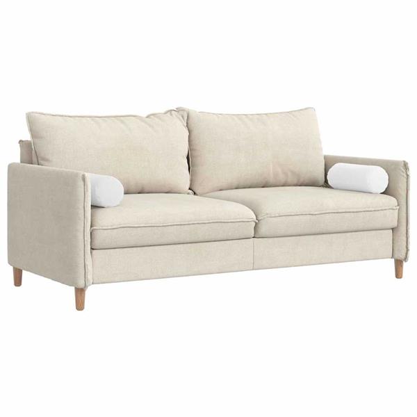 Grote foto vidaxl bolster kussens 2 stuks wit 15 x 40 cm stof huis en inrichting woningdecoratie