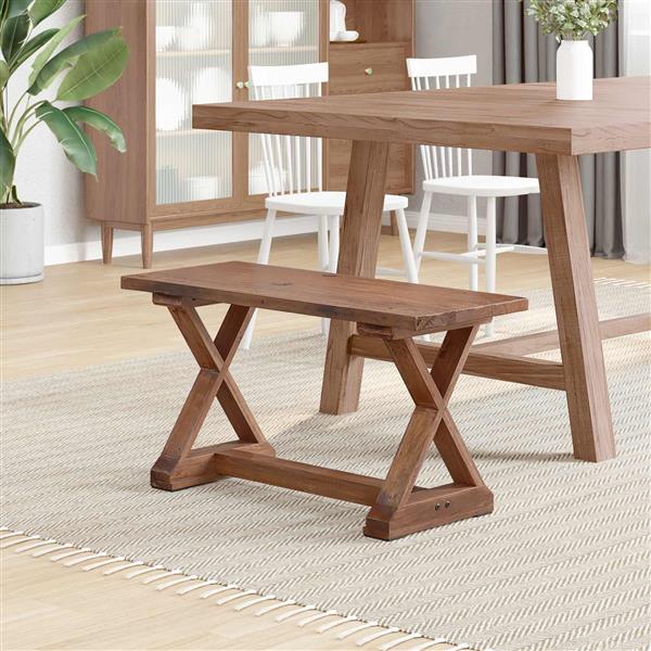 Grote foto vidaxl bank naturel 85 x 35 x 47 cm massief gerecycled hout huis en inrichting overige huis en inrichting