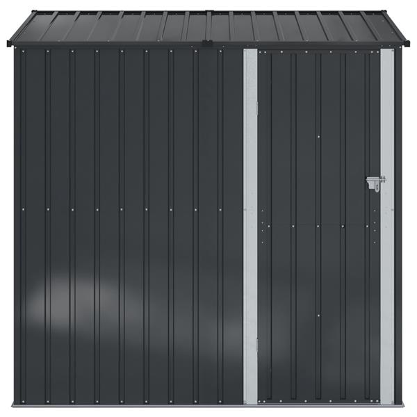 Grote foto vidaxl tuinhuisjes antraciet 203 x 85 5 x 200 cm metaal tuin en terras tuinhuisjes en blokhutten