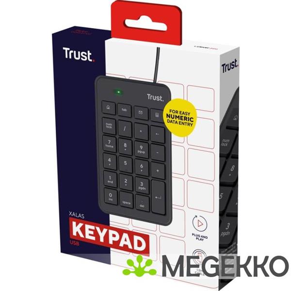 Grote foto trust xalas numeriek toetsenbord zwart computers en software toetsenborden