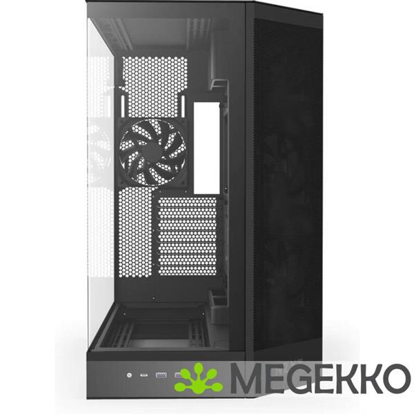 Grote foto nzxt h9 flow black 2025 computers en software behuizingen en kasten