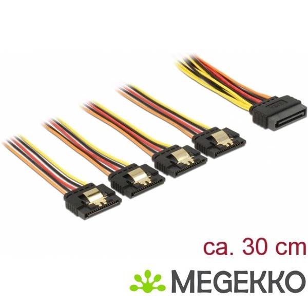 Grote foto delock 60157 0.3m sata 15 pin multi kleuren sata kabel computers en software overige
