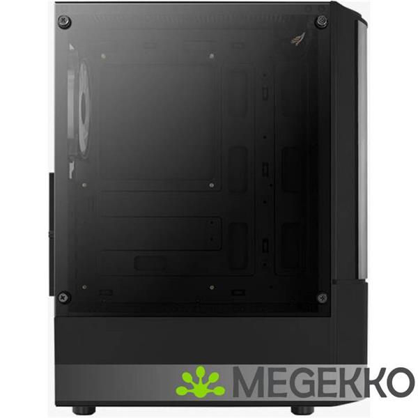 Grote foto aerocool quantum midi tower zwart computers en software behuizingen en kasten