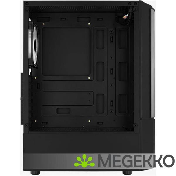 Grote foto aerocool quantum midi tower zwart computers en software behuizingen en kasten