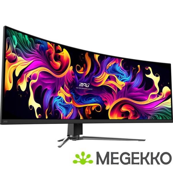 Grote foto msi mpg 491cqpx qd oled 49 dual quad hd 240hz curved gaming monitor computers en software overige computers en software