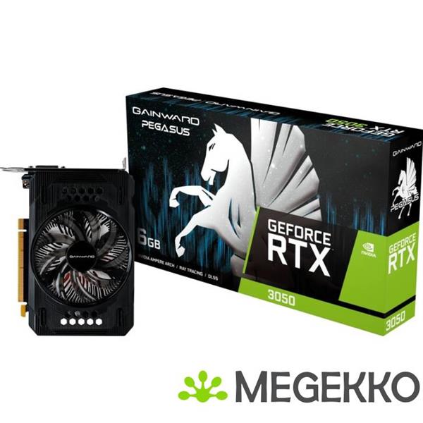 Grote foto gainward geforce rtx 3050 pegasus 6gb gddr6 computers en software videokaarten
