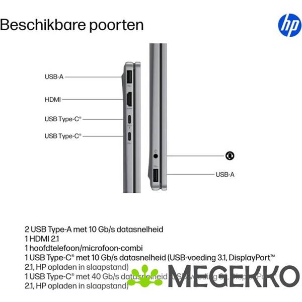 Grote foto hp omnibook x flipngai 14 fk0070nd copilot 14 amd ryzen ai 7 computers en software overige computers en software