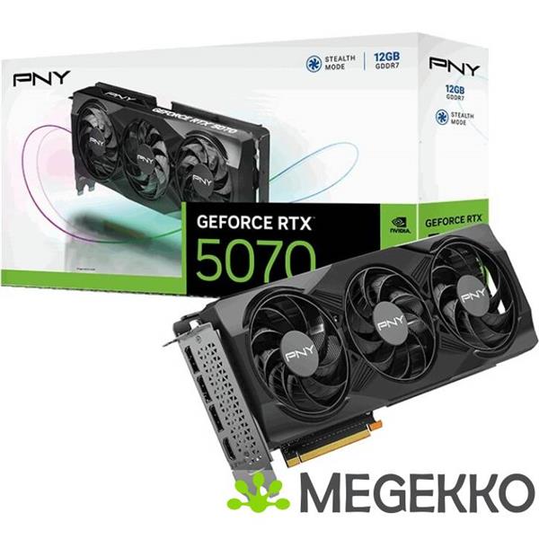 Grote foto pny geforce rtx 5070 12gb triple fan computers en software videokaarten