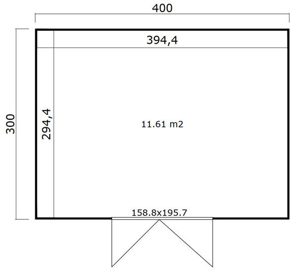 Grote foto tuinhuis quby 400x300 tuin en terras tuinhuisjes en blokhutten