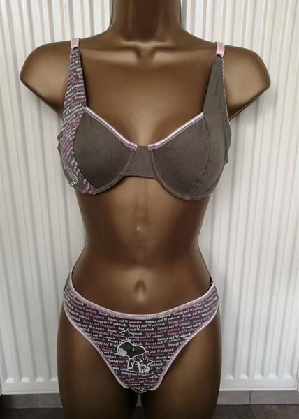 Grote foto bh met string en shorty van peanuts snoopy 75b kleding dames ondergoed en lingerie merkkleding