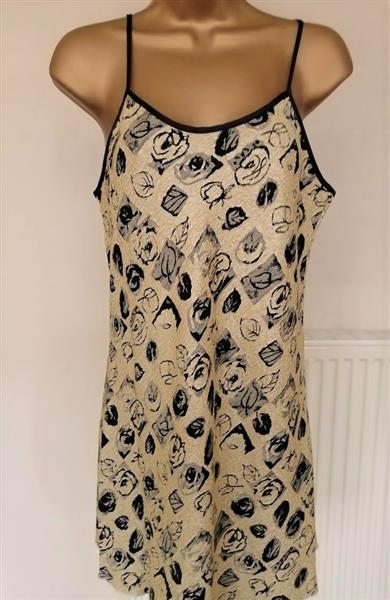 Grote foto goudkleurig jurkje met marineblauw maat 40 kleding dames ondergoed en lingerie