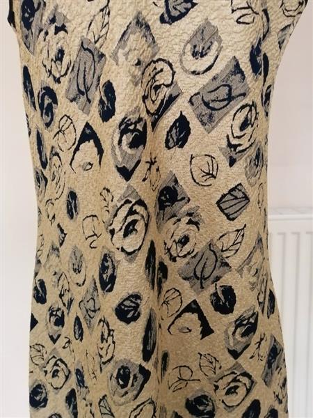 Grote foto goudkleurig jurkje met marineblauw maat 40 kleding dames ondergoed en lingerie