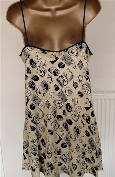 Grote foto goudkleurig jurkje met marineblauw maat 40 kleding dames ondergoed en lingerie