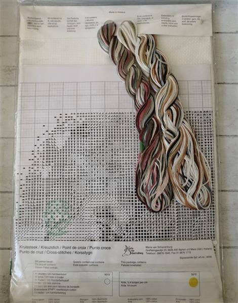 Grote foto vintage borduurpakket maria van scharrenburg hobby en vrije tijd borduren