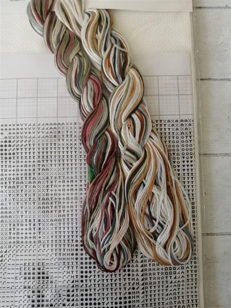 Grote foto vintage borduurpakket maria van scharrenburg hobby en vrije tijd borduren