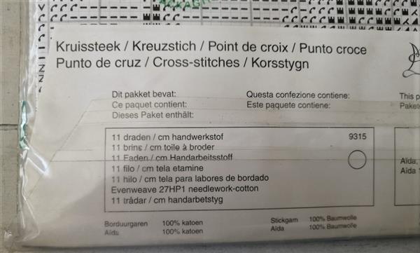 Grote foto vintage borduurpakket maria van scharrenburg hobby en vrije tijd borduren