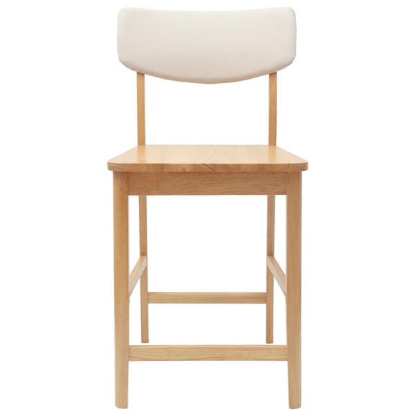 Grote foto vidaxl eettafelstoelen 2 pcs naturel 48 x 49 x 95 cm huis en inrichting stoelen