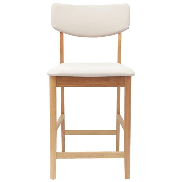 Grote foto vidaxl eettafelstoelen 2 pcs naturel 48 x 49 x 95 cm huis en inrichting stoelen