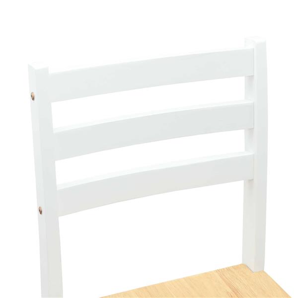 Grote foto vidaxl eettafelstoelen 2 pcs wit 40 x 47 5 x 99 5 cm huis en inrichting stoelen