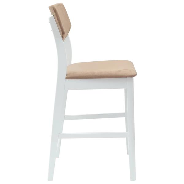 Grote foto vidaxl eettafelstoelen 2 pcs wit 48 x 49 x 95 cm massief rubberhout huis en inrichting stoelen