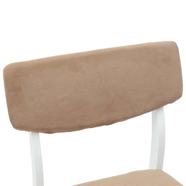 Grote foto vidaxl eettafelstoelen 2 pcs wit 48 x 49 x 95 cm massief rubberhout huis en inrichting stoelen