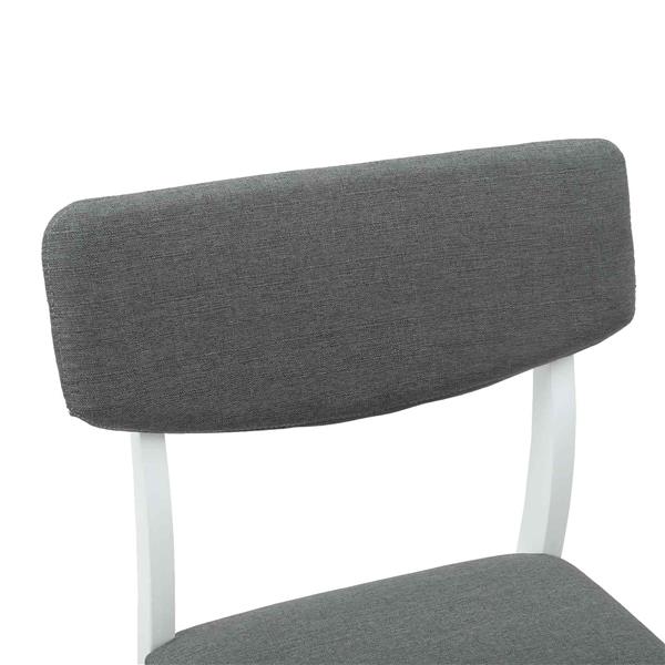 Grote foto vidaxl eettafelstoelen 2 pcs wit 48 x 49 x 95 cm massief rubberhout huis en inrichting stoelen
