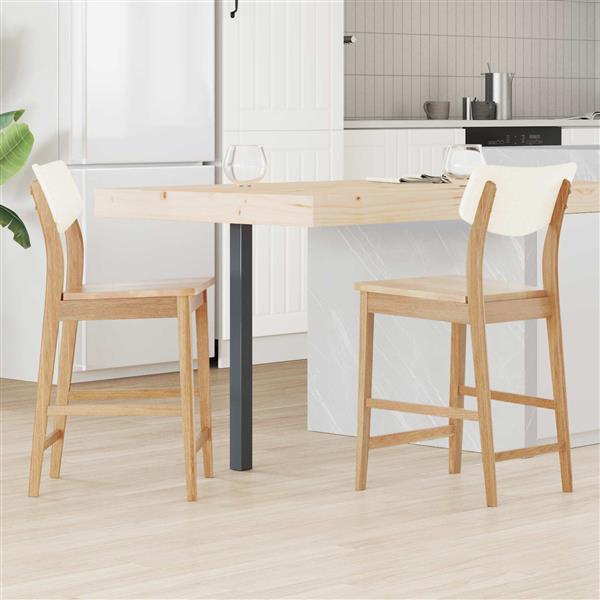 Grote foto vidaxl eettafelstoelen 2 pcs naturel 48 x 49 x 95 cm huis en inrichting stoelen