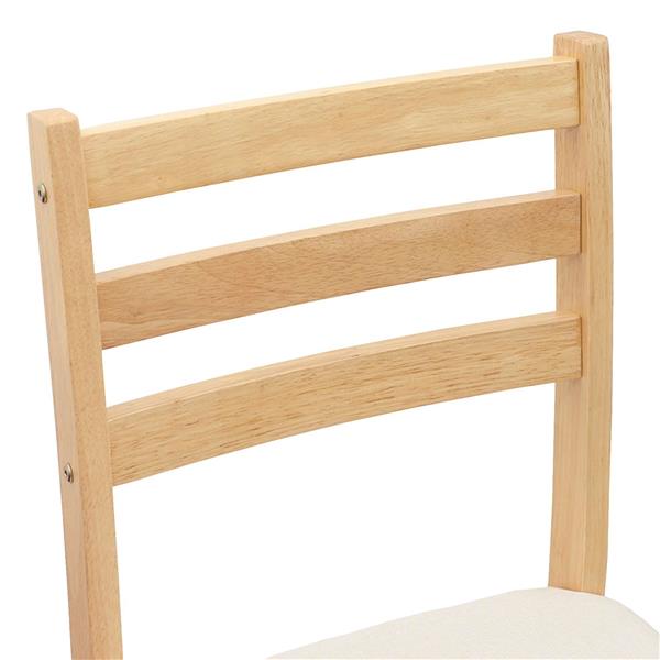 Grote foto vidaxl eettafelstoelen 2 pcs naturel 40 x 47 5 x 99 5 cm huis en inrichting stoelen