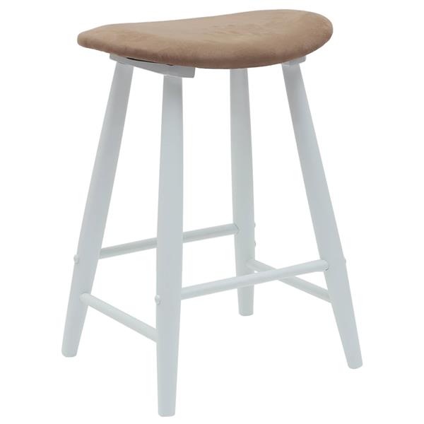 Grote foto vidaxl eettafelstoelen 2 pcs wit 46 x 37 x 63 cm massief rubberhout huis en inrichting stoelen