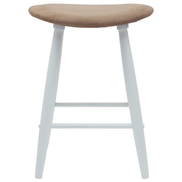 Grote foto vidaxl eettafelstoelen 2 pcs wit 46 x 37 x 63 cm massief rubberhout huis en inrichting stoelen