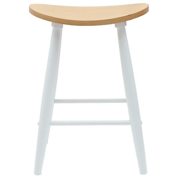 Grote foto vidaxl eettafelstoelen 2 pcs wit 46 x 37 x 63 cm massief rubberhout huis en inrichting stoelen