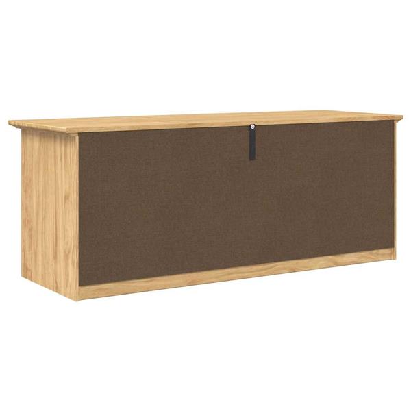 Grote foto vidaxl hal bank bodo honingbruin 118 x 40 x 50 cm bewerkt hout huis en inrichting overige huis en inrichting