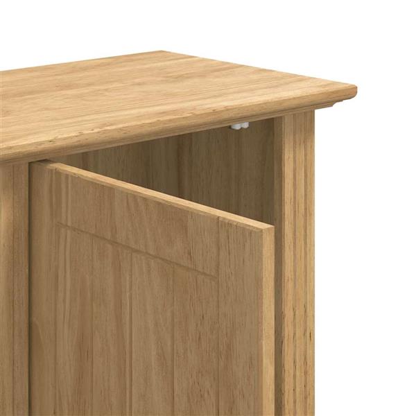 Grote foto vidaxl badkamer wandkast bodo honingbruin 44 x 30 x 60 cm bewerkt hout huis en inrichting complete badkamers