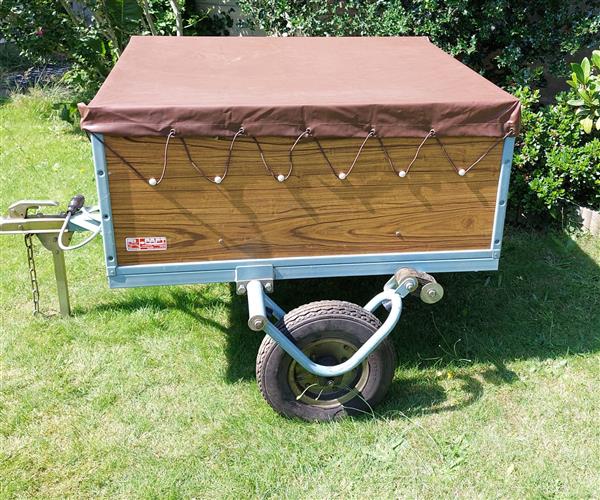 Grote foto aanhangwagen met zeil auto diversen aanhangers