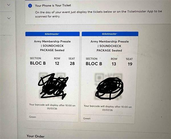 Grote foto 2 tickets bts brussel 01 07 tickets en kaartjes pop