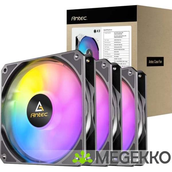 Grote foto antec p12 pwm argb 3 pack fans computers en software overige computers en software