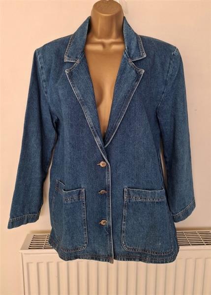 Grote foto vintage jeans jas in blazer model large kleding dames jassen zomer