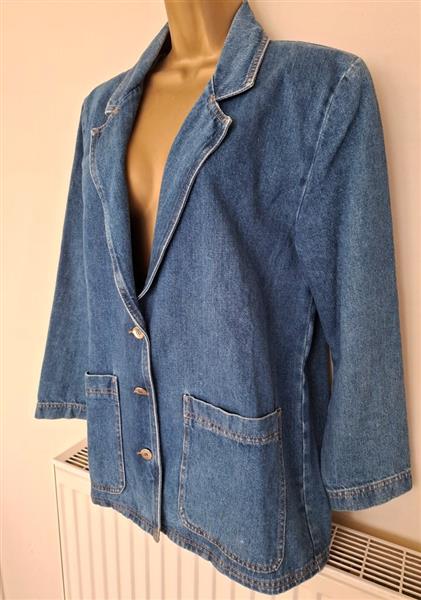 Grote foto vintage jeans jas in blazer model large kleding dames jassen zomer