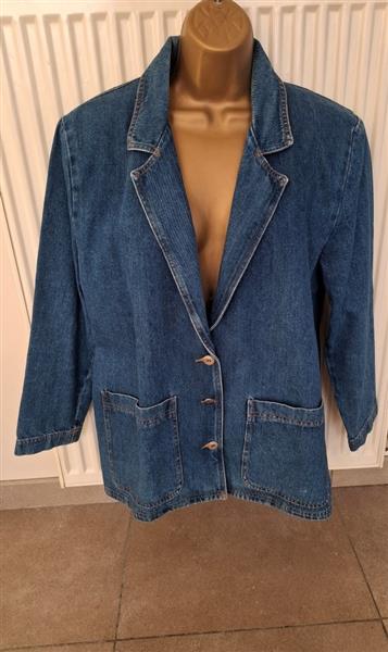 Grote foto vintage jeans jas in blazer model large kleding dames jassen zomer